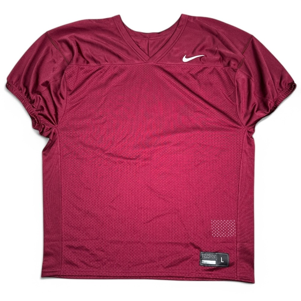 Nike Football Practice Jersey Mens Size Large‎ Red Athletic Sportswear Blank